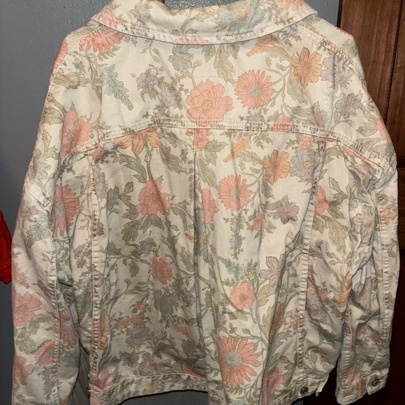 We The Free Opal Swing Printed Denim Jacket - Color: Ivory Combo - Picture 5 of 6